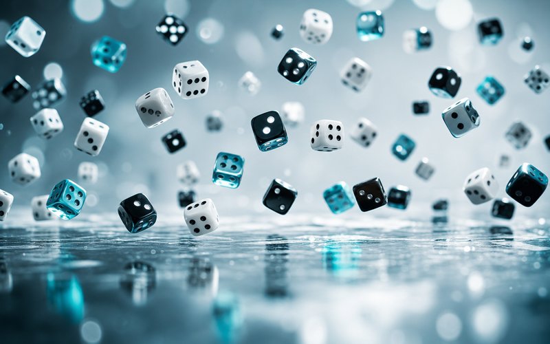 Abstract visualisation of random number distribution